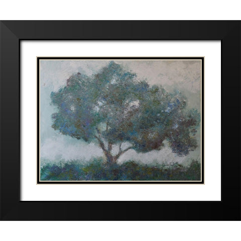 Mountain Top Tree Black Modern Wood Framed Art Print with Double Matting by Foster, Joseph Marshal