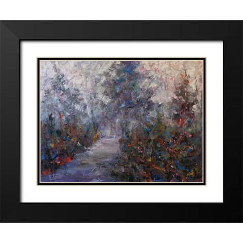 Walking path Black Modern Wood Framed Art Print with Double Matting by Foster, Joseph Marshal