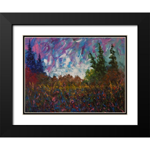 Forest Black Modern Wood Framed Art Print with Double Matting by Foster, Joseph Marshal