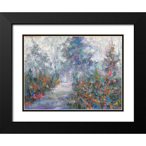 Walking Path II Black Modern Wood Framed Art Print with Double Matting by Foster, Joseph Marshal