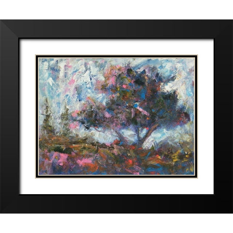 Pastel Tree II Black Modern Wood Framed Art Print with Double Matting by Foster, Joseph Marshal