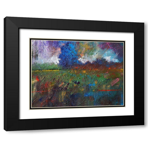 Landscape I Black Modern Wood Framed Art Print with Double Matting by Foster, Joseph Marshal
