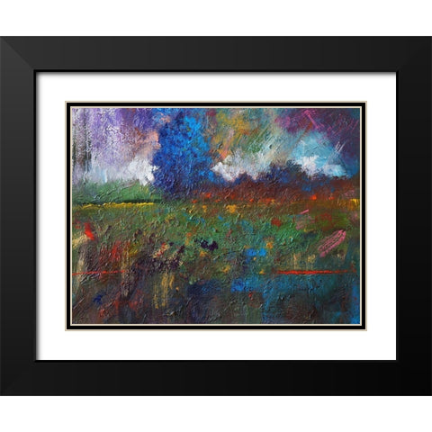 Landscape I Black Modern Wood Framed Art Print with Double Matting by Foster, Joseph Marshal