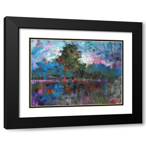 Blue Landscape Black Modern Wood Framed Art Print with Double Matting by Foster, Joseph Marshal