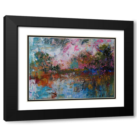 Landscape IV Black Modern Wood Framed Art Print with Double Matting by Foster, Joseph Marshal