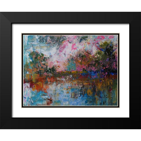 Landscape IV Black Modern Wood Framed Art Print with Double Matting by Foster, Joseph Marshal