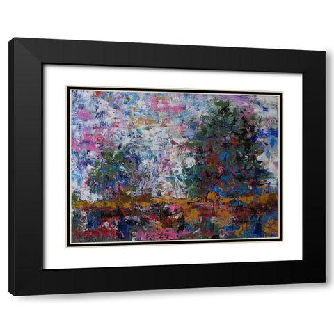 Landscape V Black Modern Wood Framed Art Print with Double Matting by Foster, Joseph Marshal