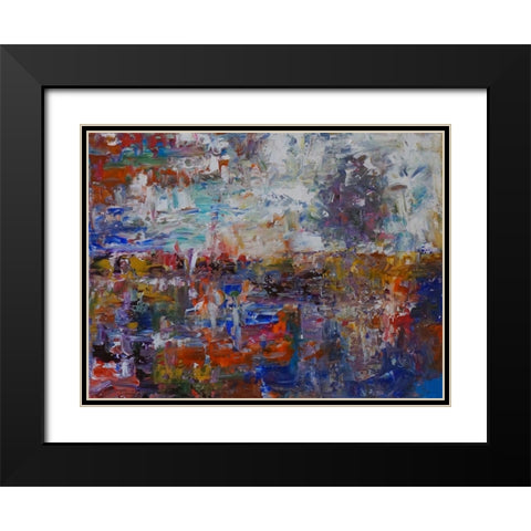 Horizon II Black Modern Wood Framed Art Print with Double Matting by Foster, Joseph Marshal