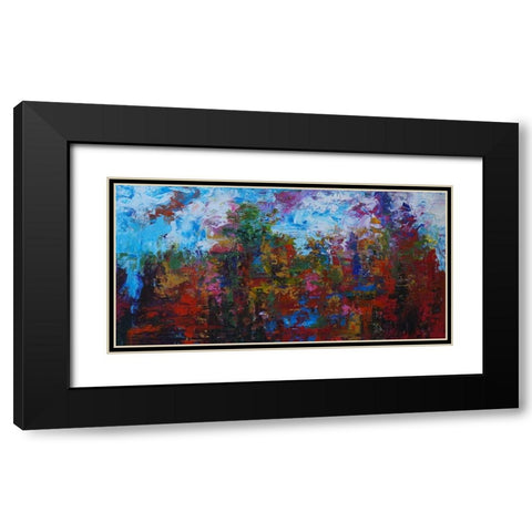 Horizon IV Black Modern Wood Framed Art Print with Double Matting by Foster, Joseph Marshal