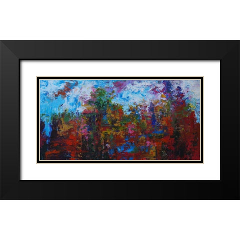 Horizon IV Black Modern Wood Framed Art Print with Double Matting by Foster, Joseph Marshal