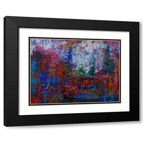 Horizon V Black Modern Wood Framed Art Print with Double Matting by Foster, Joseph Marshal