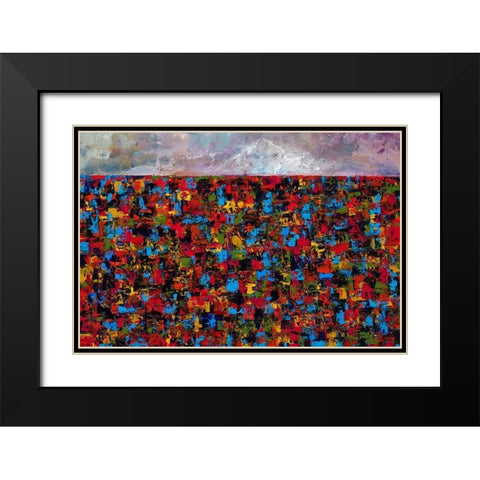 Haze Black Modern Wood Framed Art Print with Double Matting by Foster, Joseph Marshal