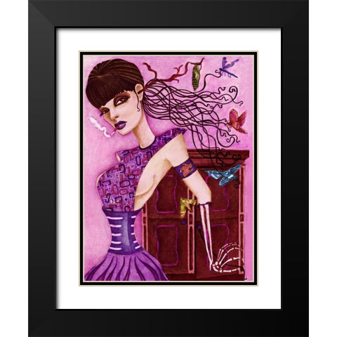 Cassandras Closet Black Modern Wood Framed Art Print with Double Matting by Goddess, Jami