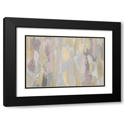 Revelation Pink Blush Black Modern Wood Framed Art Print with Double Matting by Martin, Jennifer