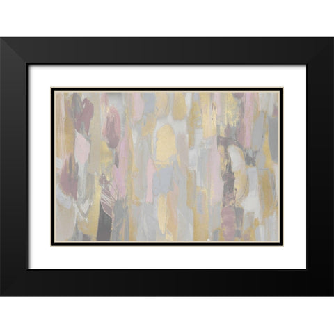 Revelation Pink Blush Black Modern Wood Framed Art Print with Double Matting by Martin, Jennifer