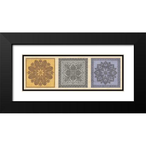 Classical Tiles II Black Modern Wood Framed Art Print with Double Matting by Oliver, Jenny