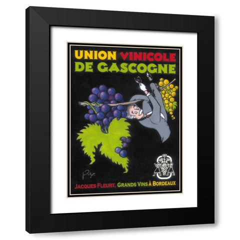 Les Raisins de Cana Black Modern Wood Framed Art Print with Double Matting by Got, Jean-Pierre
