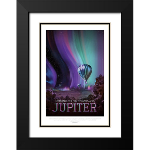 Experience The Mighty Auroras Black Modern Wood Framed Art Print with Double Matting by JPL