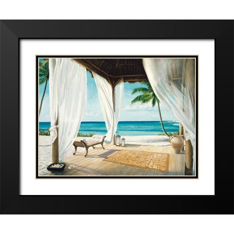 Sea Breeze II Black Modern Wood Framed Art Print with Double Matting by Reed, Jacob