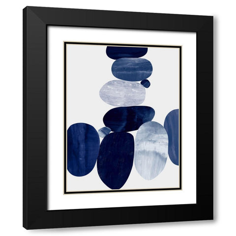 Connected I Black Modern Wood Framed Art Print with Double Matting by Thompson, Justin