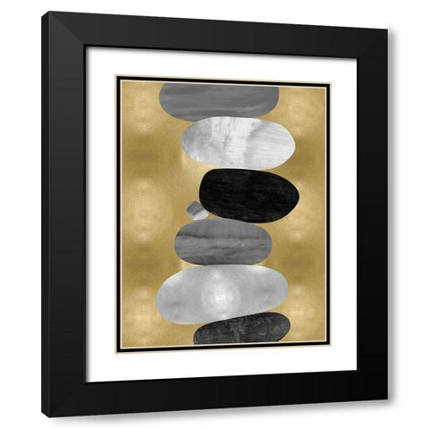 Emerge I Black Modern Wood Framed Art Print with Double Matting by Thompson, Justin