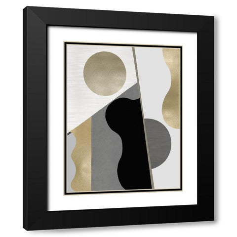 Cadence I Black Modern Wood Framed Art Print with Double Matting by Thompson, Justin