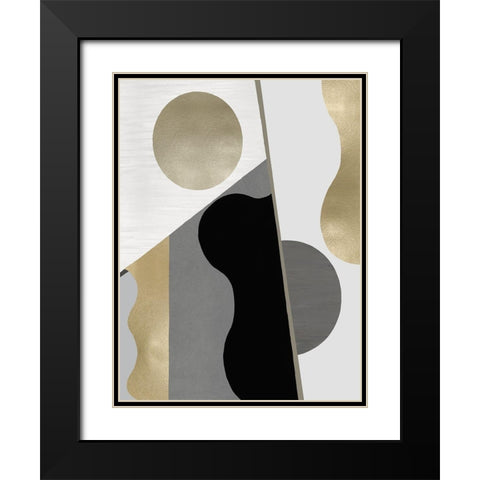 Cadence I Black Modern Wood Framed Art Print with Double Matting by Thompson, Justin
