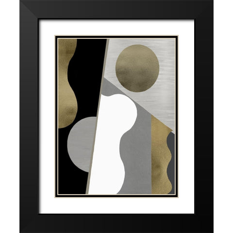 Cadence III Black Modern Wood Framed Art Print with Double Matting by Thompson, Justin