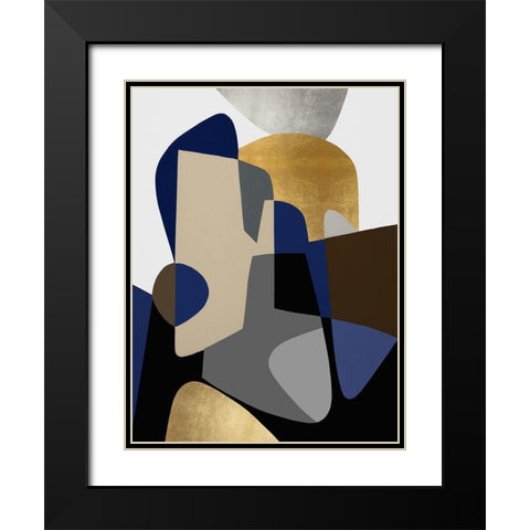 The Shape of Things II Black Modern Wood Framed Art Print with Double Matting by Thompson, Justin