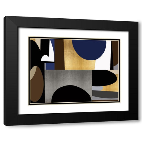 Mid Century Motion II Black Modern Wood Framed Art Print with Double Matting by Thompson, Justin