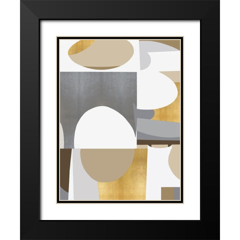 New Day Movement II Black Modern Wood Framed Art Print with Double Matting by Thompson, Justin