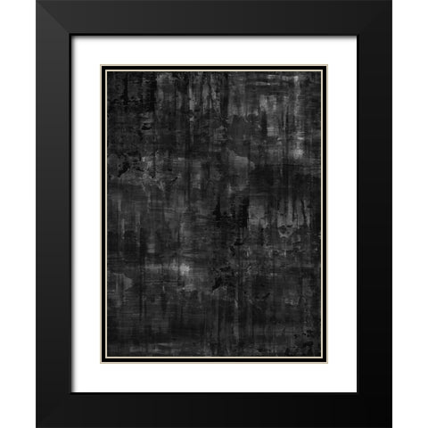 Midnight Black Modern Wood Framed Art Print with Double Matting by Turner, Justin