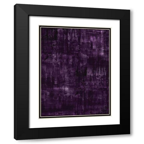 Midnight Amethyst Black Modern Wood Framed Art Print with Double Matting by Turner, Justin
