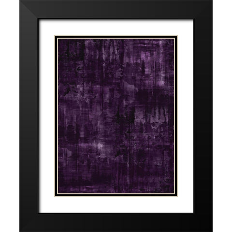 Midnight Amethyst Black Modern Wood Framed Art Print with Double Matting by Turner, Justin