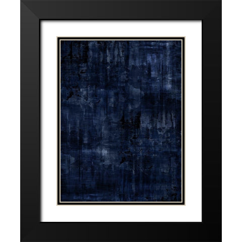 Midnight Blue Black Modern Wood Framed Art Print with Double Matting by Turner, Justin