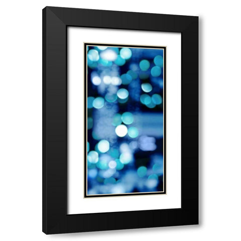 Brilliant Blue Triptych III Black Modern Wood Framed Art Print with Double Matting by Carrigan, Kate