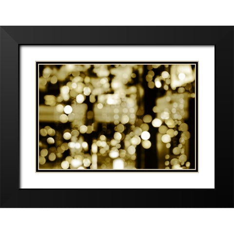 Golden Reflections Black Modern Wood Framed Art Print with Double Matting by Carrigan, Kate