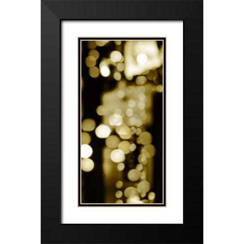 Golden Reflections Triptych III Black Modern Wood Framed Art Print with Double Matting by Carrigan, Kate
