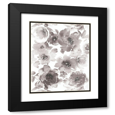 Springtime Black and White III Black Modern Wood Framed Art Print with Double Matting by Morris, Kelsey