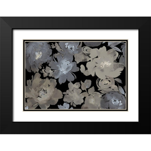 Springtime Midnight Black Modern Wood Framed Art Print with Double Matting by Morris, Kelsey