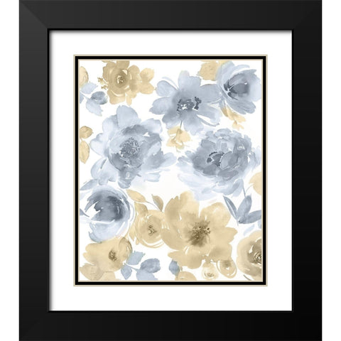 Springtime Tan and Gray II Black Modern Wood Framed Art Print with Double Matting by Morris, Kelsey