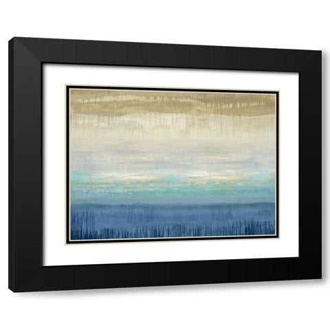 Serene I Black Modern Wood Framed Art Print with Double Matting by Flynn, Karrie