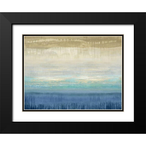 Serene I Black Modern Wood Framed Art Print with Double Matting by Flynn, Karrie