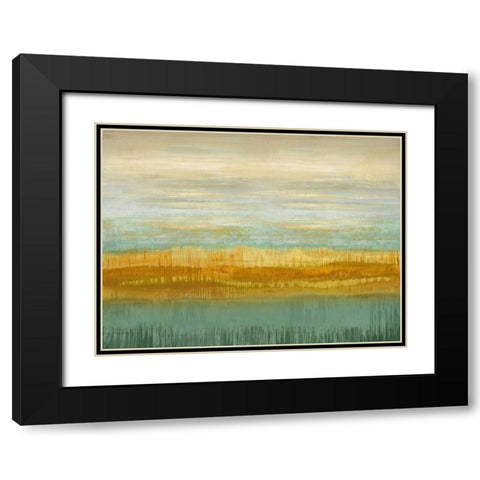 Serene II Black Modern Wood Framed Art Print with Double Matting by Flynn, Karrie