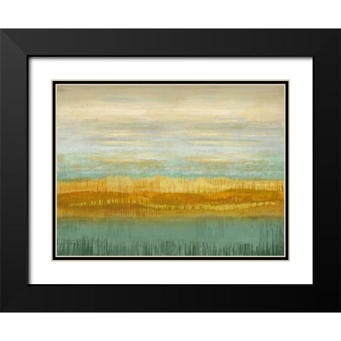 Serene II Black Modern Wood Framed Art Print with Double Matting by Flynn, Karrie