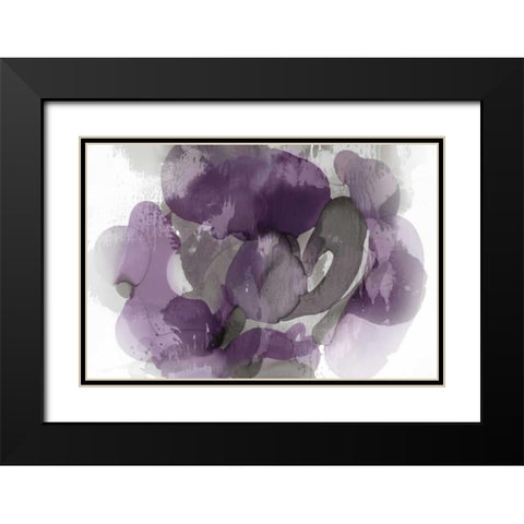 Amethyst Flow I Black Modern Wood Framed Art Print with Double Matting by Jett, Kristina