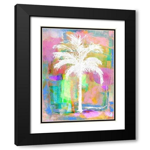 Abstract Palm II Black Modern Wood Framed Art Print with Double Matting by Blake, Madeline