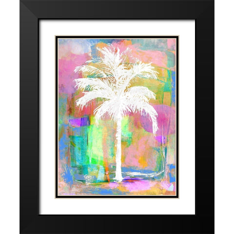 Abstract Palm II Black Modern Wood Framed Art Print with Double Matting by Blake, Madeline