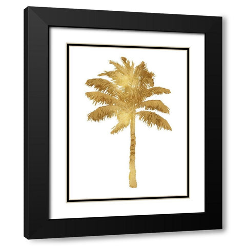 Palm Gold I Black Modern Wood Framed Art Print with Double Matting by Blake, Madeline