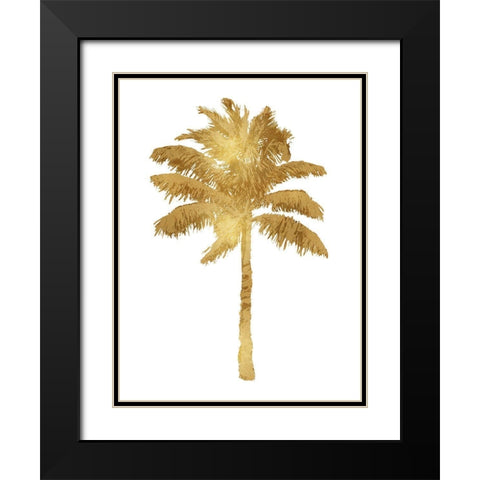 Palm Gold I Black Modern Wood Framed Art Print with Double Matting by Blake, Madeline